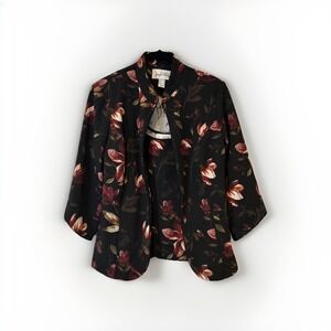 Joseph Ribkoff Womens Twin Set 10 Floral Jacket Tank NWT Black Dressy Chic